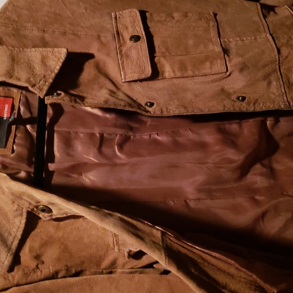 Marcelle Renee brown leather coat - Picture 7 of 7